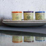 Aloha Bay natural palm wax candle top view