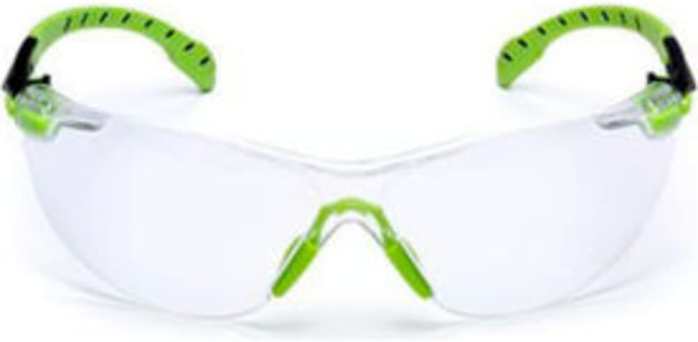 3M Safety Glasses, Solus 1000, S1202SGAF, ANSI Z87, Scotchgard Anti-Fog, Gray Lens, Green/Black Frame, Padded Temple, Soft Nosebridge, UV Protection, Premium Eye Protection - Image 11
