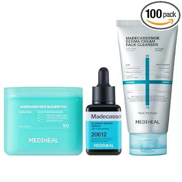 Mediheal Madecassoside Clear Skin Routine Bundle front view authentic Korean skincare set