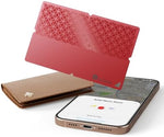 Bfadeha smart card tracker inside a leather wallet