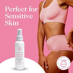 Kushae 4 ounce unscented feminine deodorant spray for sensitive skin care