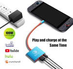 DUEQID Type C to HDMI converter showing structural compatibility with smartphones and laptops.