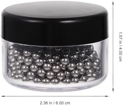 Close up view of Hemoton 3mm reusable solid steel spheres for bottle cleaning