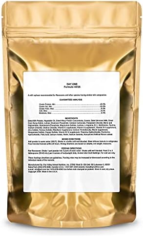 Fox Valley 40 25 Wildlife Rehabilitation Formula mixing and feeding directions label