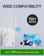 Side view of BREGINE WiFi booster showing Ethernet port