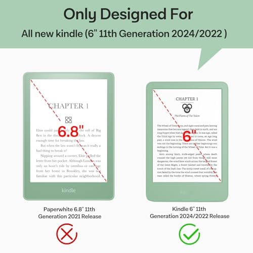 Close up of CoBak matte screen protector texture on Kindle device
