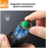 Close up of K&F Concept magnetic filter lens for gimbal camera