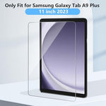 Galaxy Tab A9 Plus with screen protector applied