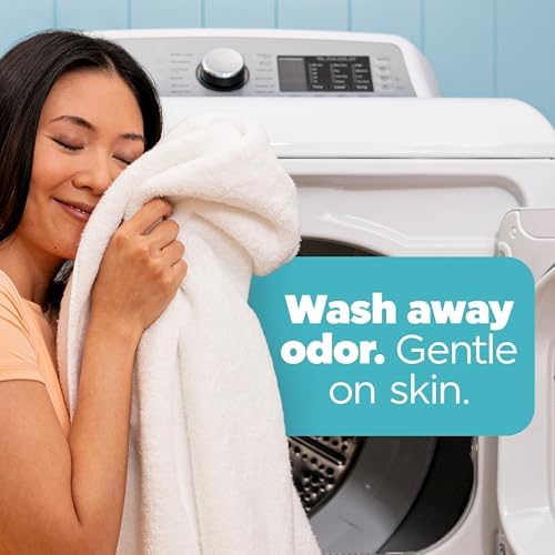 Hypoallergenic fragrance free laundry pods for sensitive skin back label
