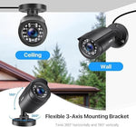 Box contents of Zosi 2 Pack security camera system