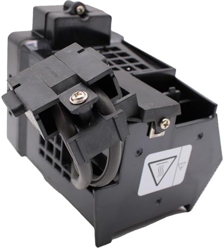 Angled view of the lightweight replacement lamp system for home theater television repair projects