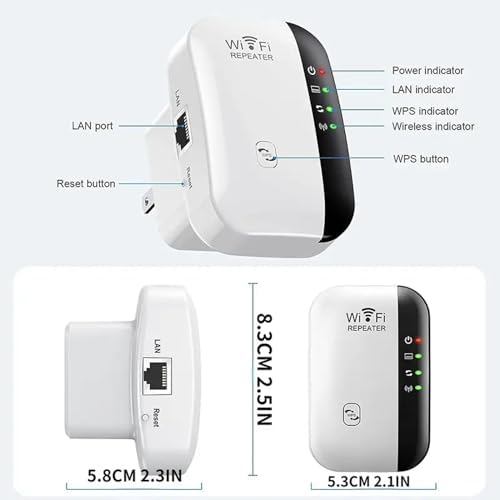 White senri wireless signal booster wall mounted