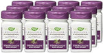 Close up view of the gluten free and soy free vegan tablets product label.