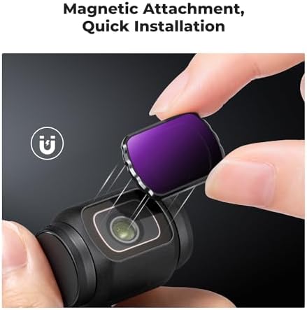 K&F Concept filter kit mounted on DJI Osmo Pocket 3 gimbal