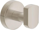 Symmons satin nickel robe hook front view