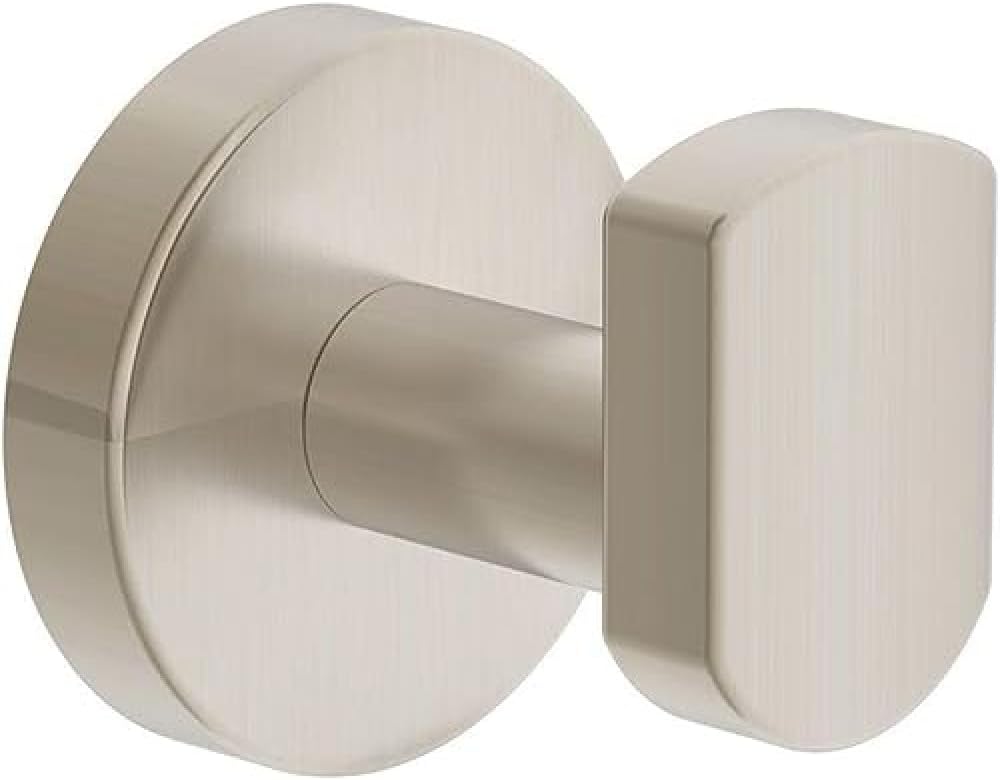 Symmons satin nickel robe hook front view
