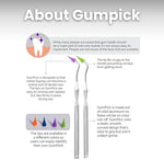 Side view of GumPick dental stimulator tool for gingivitis prevention