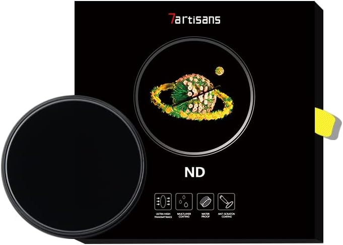7artisans 72mm ND64 neutral density filter front view camera accessory
