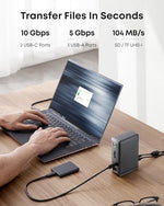 Anker 13-in-1 laptop charging hub package contents including the heavy duty 135W power adapter