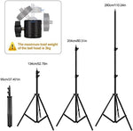 Close-up view of the ITOTIN photography tripod stand highlighting the premium spring-cushioned safety mechanism sections.