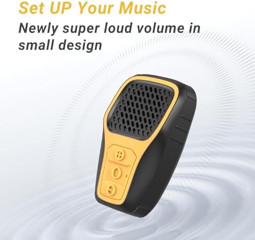 INGA wearable audio device demonstrating the integrated hands free clothing clip