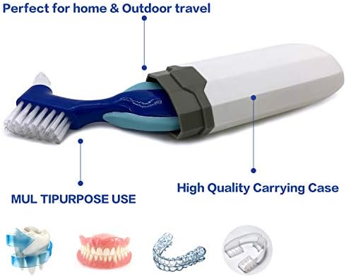 Portable white travel container for retainers and mouth guards