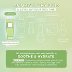 Glow Recipe Avocado face wash texture display on skin
