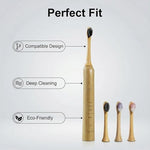 Detail of the snap-on fitment of booheads compatible with philips sonicare