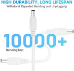 Two pack thirty three feet long white extension cords for smart home setup