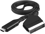 General high-definition converter cable demonstrating connection layout for older CRT televisions.
