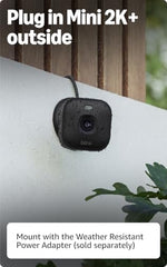 Blink indoor security camera showing back USB-C connection port