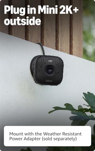 Blink indoor security camera showing back USB-C connection port