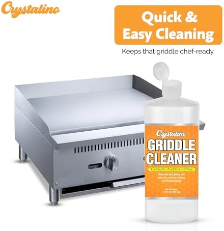 Griddle cleaning kit contents and usage demonstration