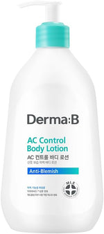 Derma B AC Control Body Lotion front view bottle packaging
