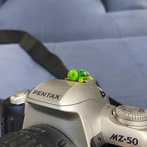 Two pack of green cartoon tortoise flash mount protectors showcasing durable material design
