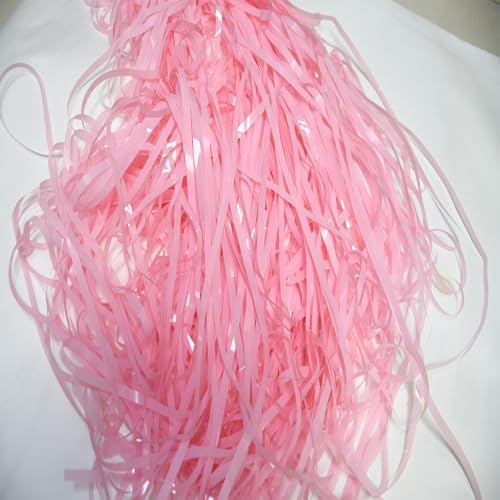 Adhesive backing demonstration on the top of the BRAVESHINE pastel pink party streamers