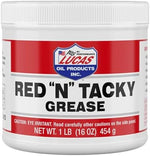 High temperature waterproof red lithium complex grease product label close up
