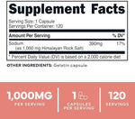 Type Zero clean unrefined pink rock salt dietary supplement for electrolyte support.