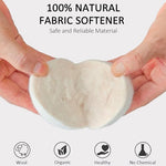 Eco friendly organic wool fabric softener balls demonstrating extra large size for laundry