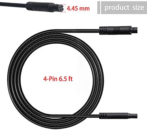 YiePhiot 4 pin male to female rear view mirror camera cord overview