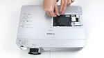 LMP-H premium replacement bulb for Epson powerlite series inside its retail packaging