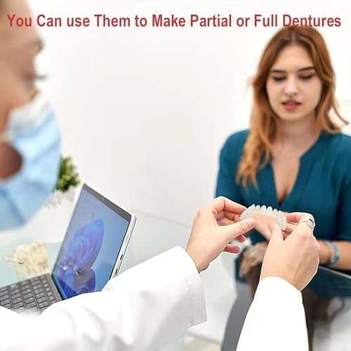 DIY Denture kit, Making Partial dentures and Full dentures kit DIY Simulation Practice Making Denture kit, Equipped with DIY Tool kit and Temporary Teeth,Create Your Perfect Smile at Home - Image 5