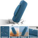 Close up of heavy duty zipper closure on protective electronic travel case