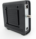 Arris SB6121 modem rear panel with Ethernet and coaxial ports
