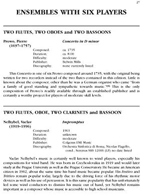 An Annotated Guide to Wind Chamber Music: Paperback Edition, Paperback Book (Donald Hunsberger Wind Library) - Image 6