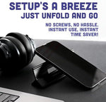 Steepy slip proof laptop stand highlighting the protective non skid rubber edges