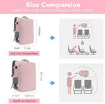Taygeer laptop backpack for women being carried as a briefcase style handbag