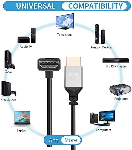 Side angle view of the compact coiled design of the RIIEYOCA HDMI extender wire.