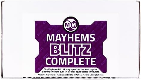 Mayhems Blitz Part 1 Radiator Cleaner and Part 2 System Flush bottles