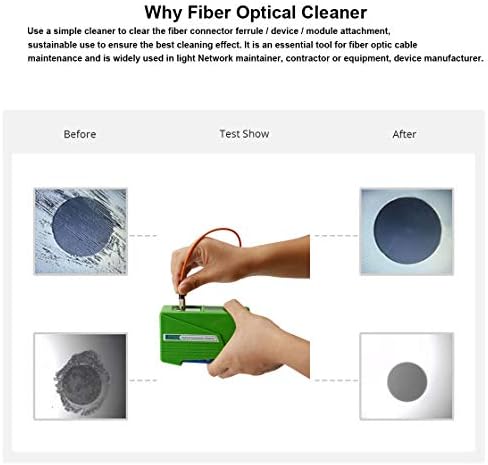 Yienfbev fiber optic connector cleaner showing connector compatibility